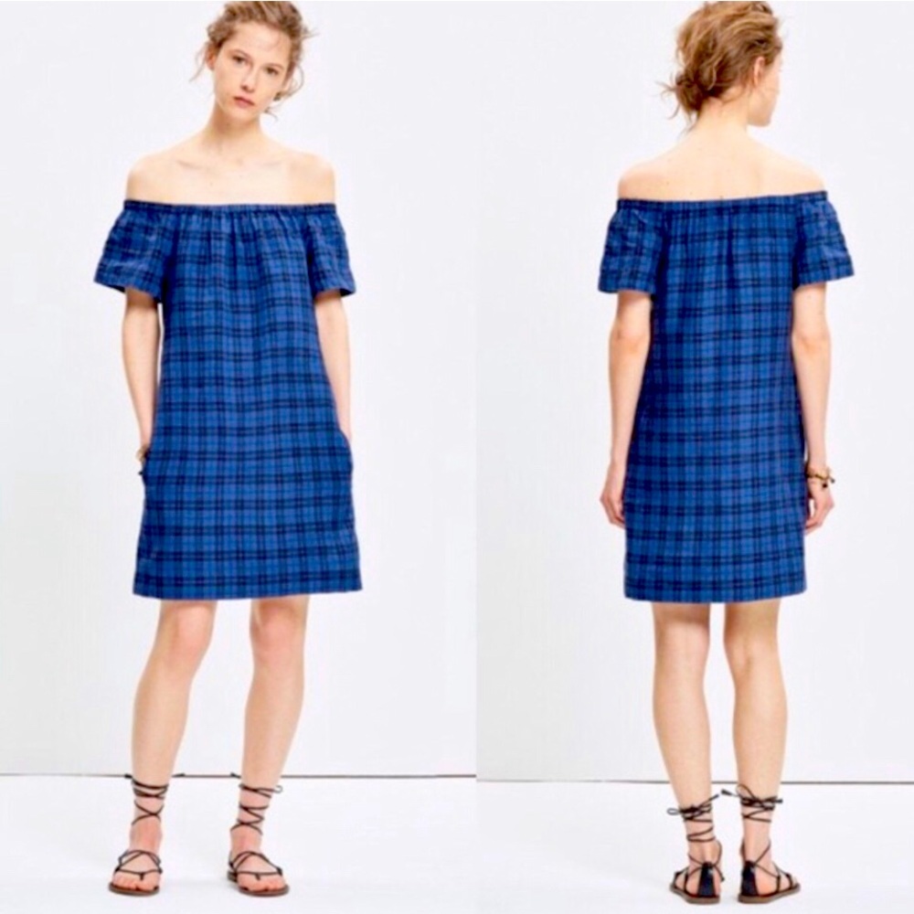 madewell off the shoulder dress